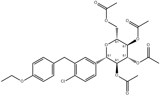 2-氯-5-(2,3,4,6-四-O-乙?；?β-D-吡喃葡萄糖-1-基)-4'-乙氧基二苯甲烷