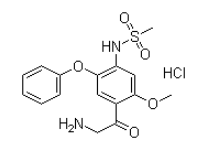 N-(4-甘氨?；?5-甲氧基-2-苯氧基苯基)甲烷磺酰胺鹽酸鹽