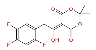 5-[1-羥基-2-(2,4,5-三氟苯基)亞乙基]-2,2-二甲基-1,3-二氧六環(huán)-4,6-二酮